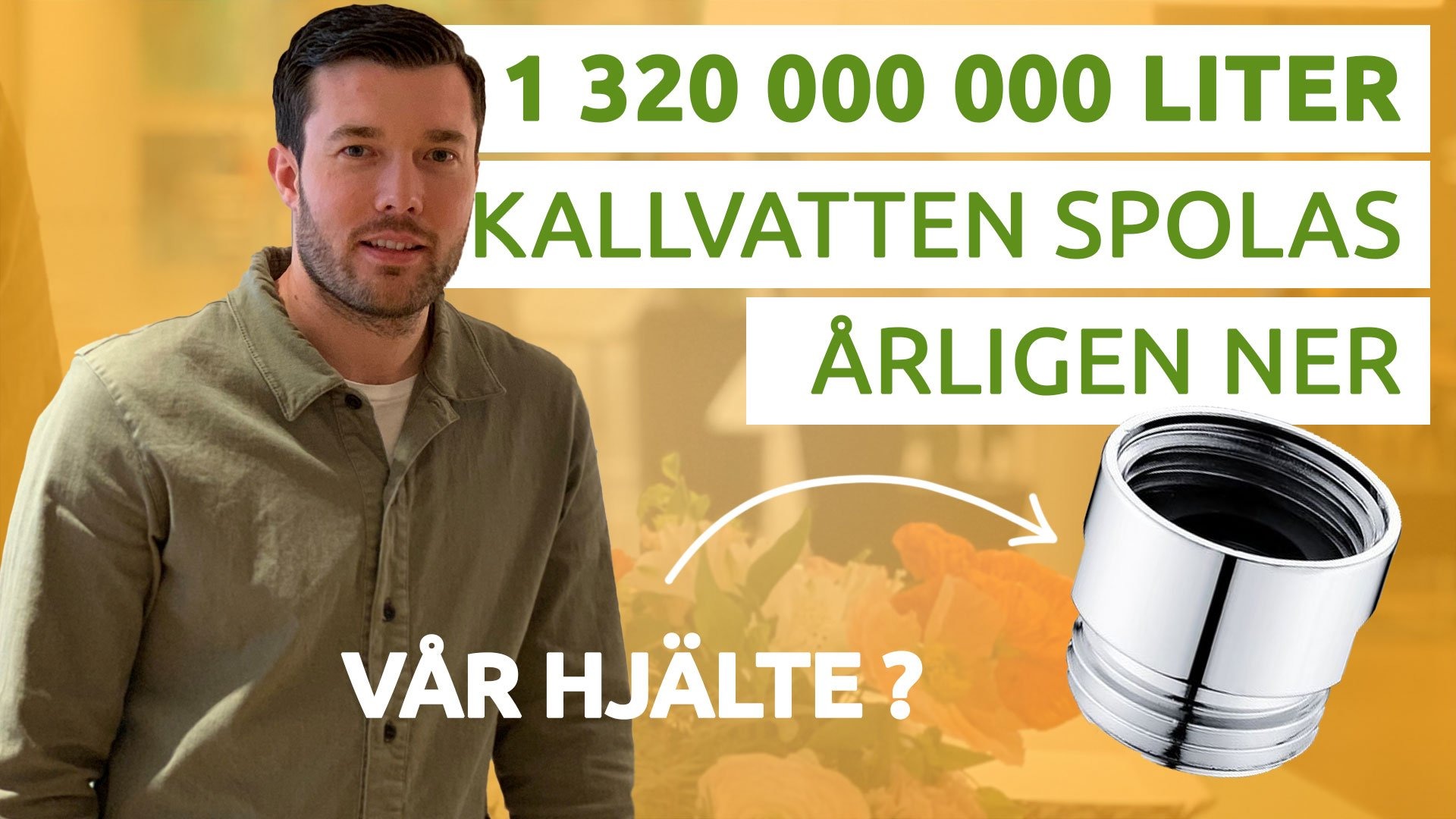 man och text med information om vatten