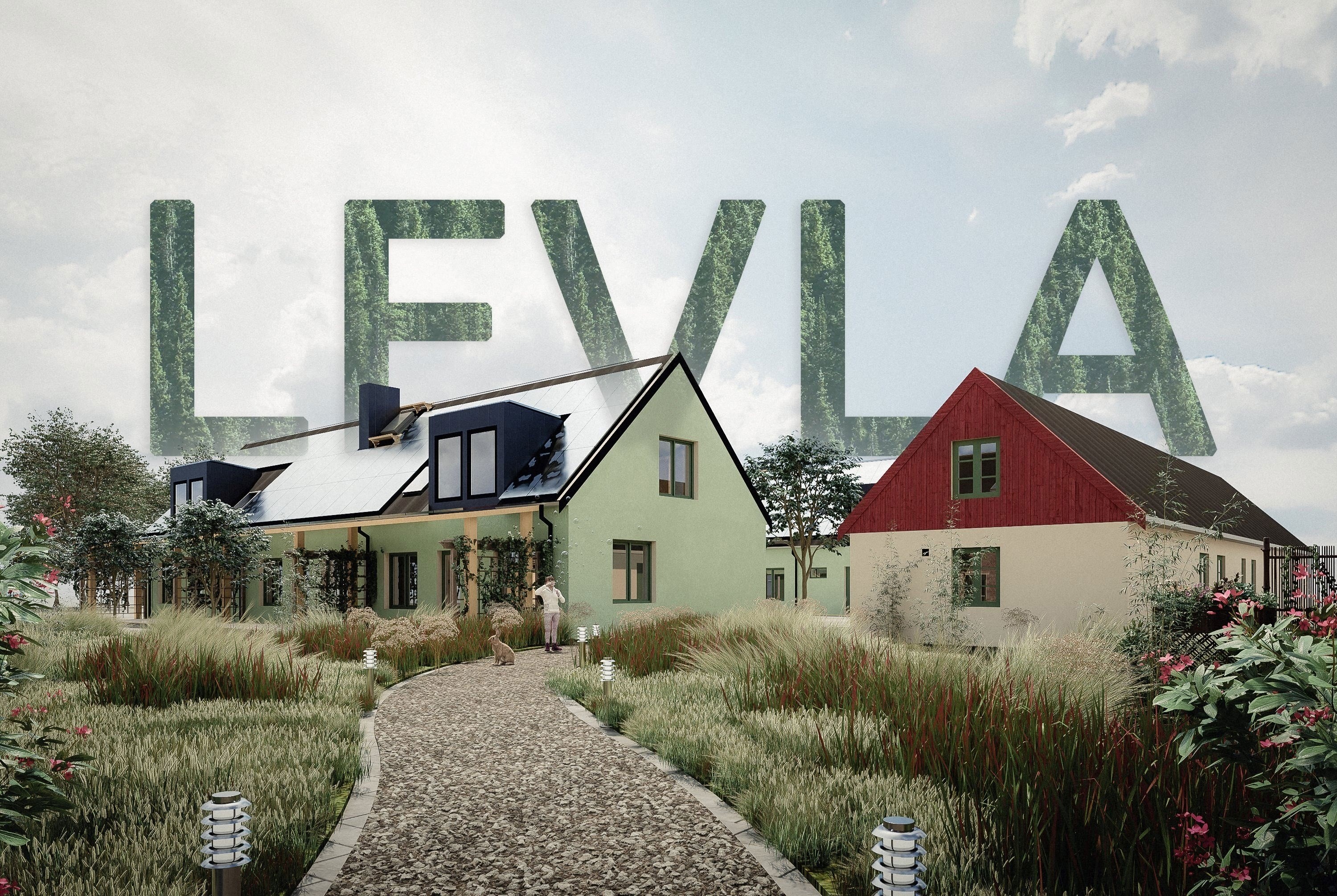 Arkitektillustration för det nya kvarteret