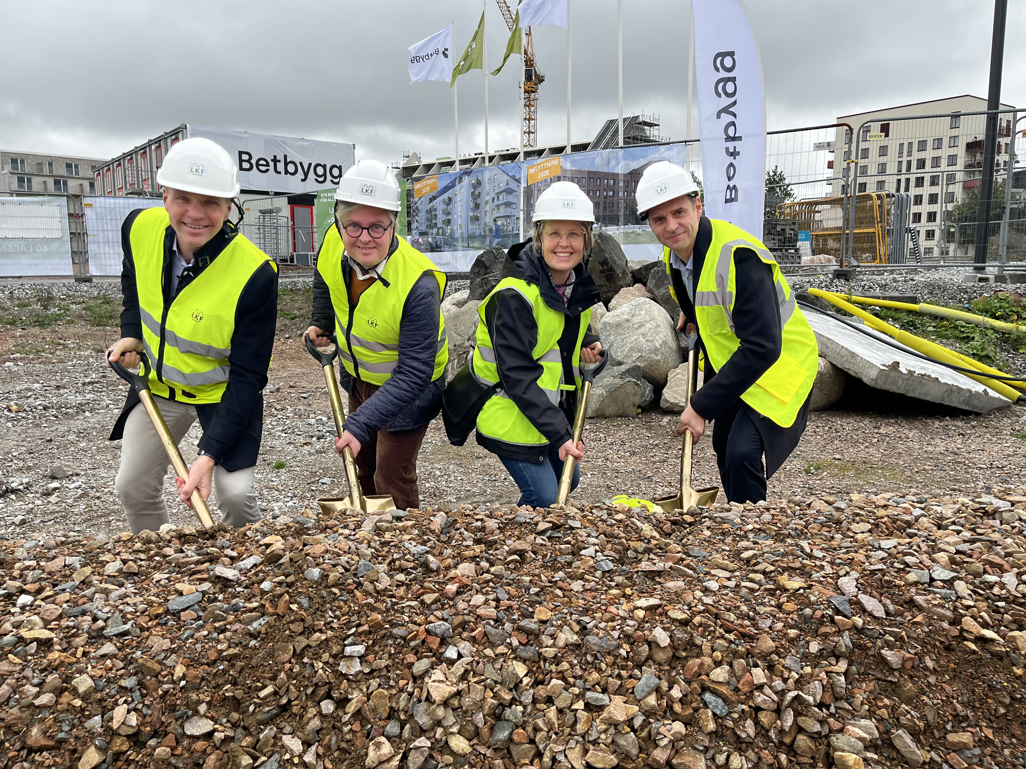 Ett första spadtag tas för projektet Smaken på Brunnshög