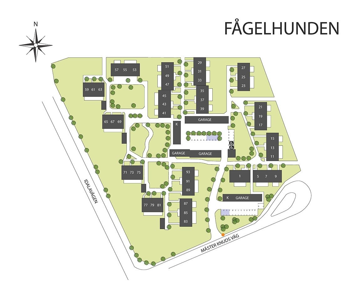 Karta på området 