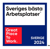 Text: Sveriges bästa arbetsplats