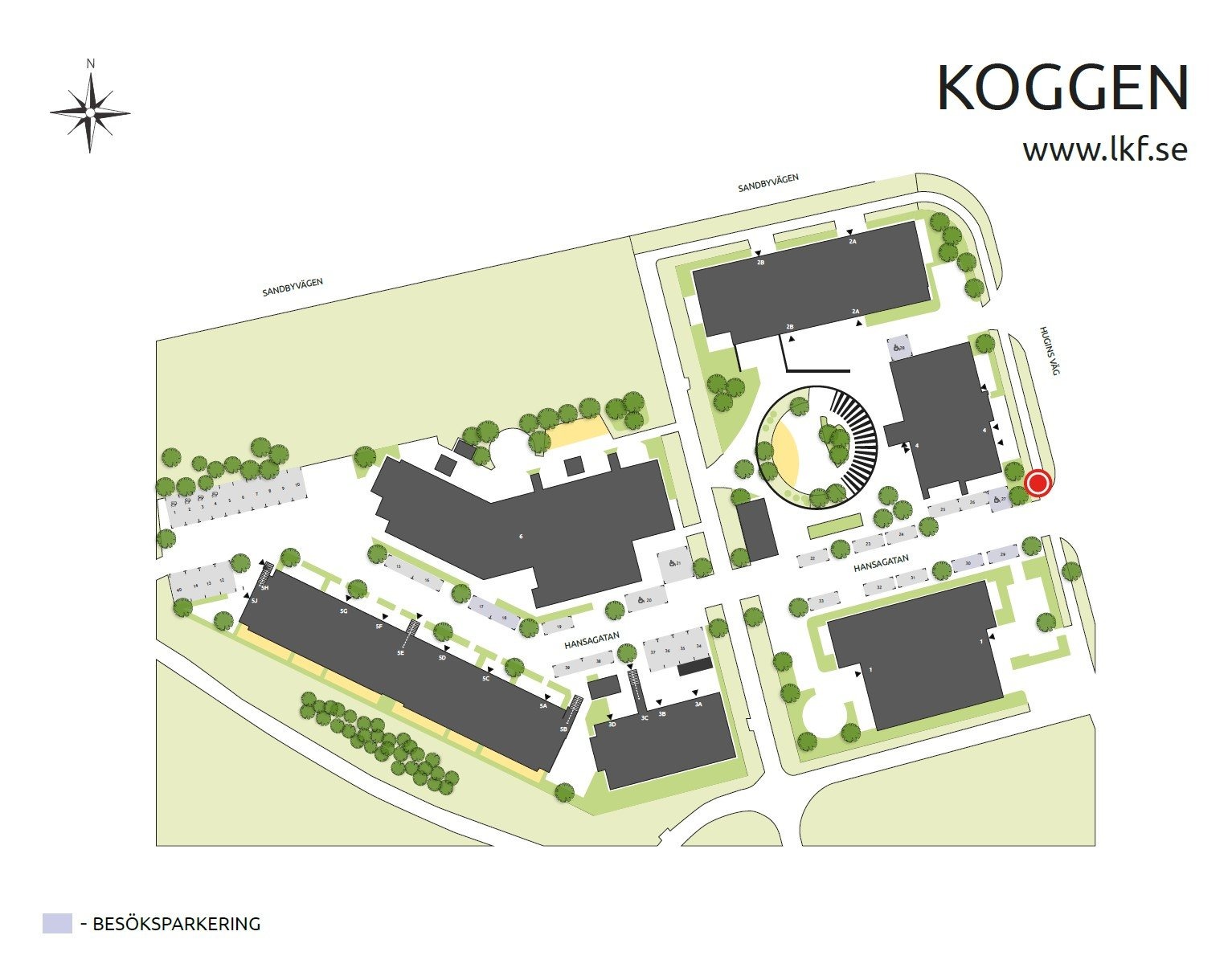 Karta över området