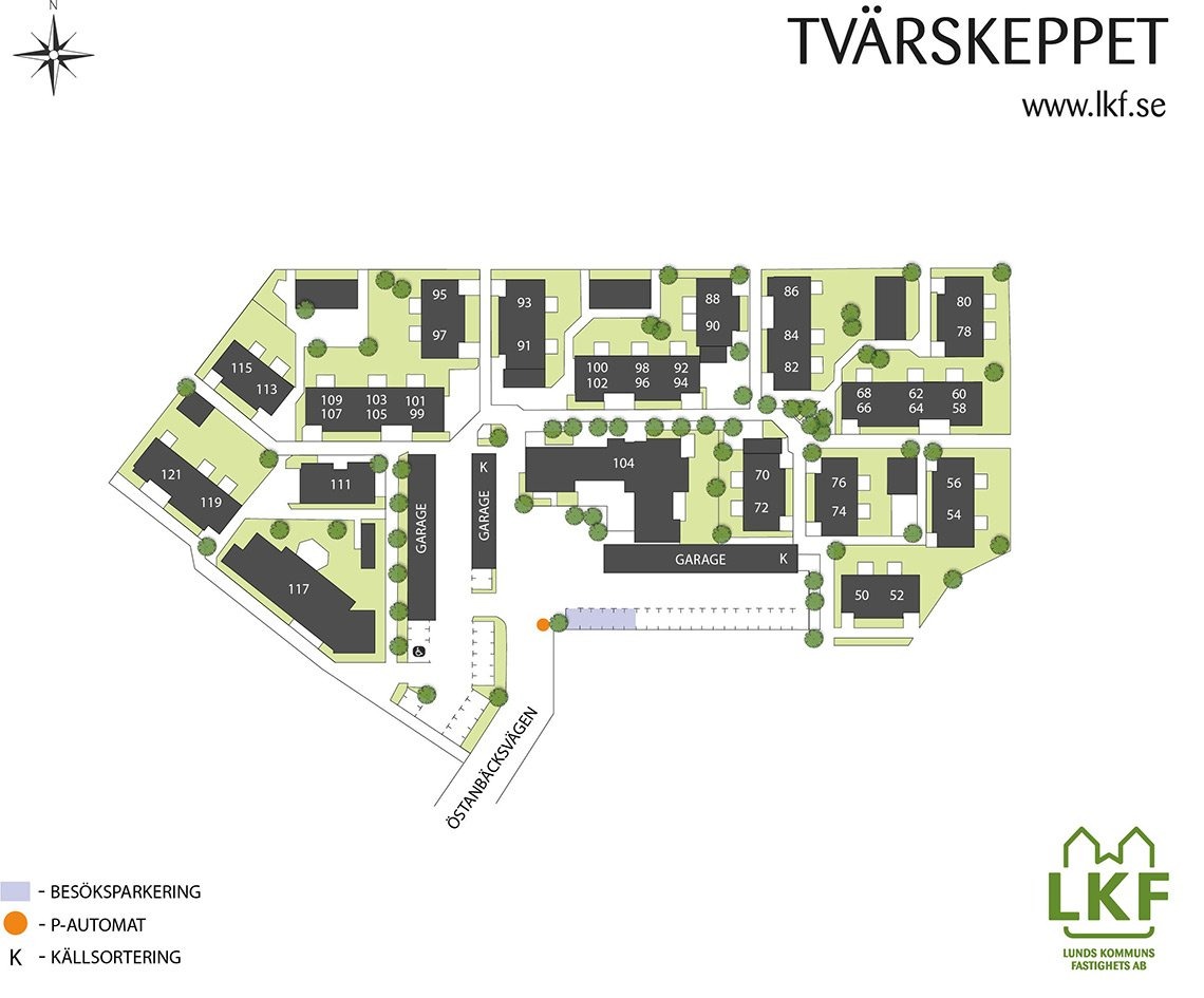 Karta över området