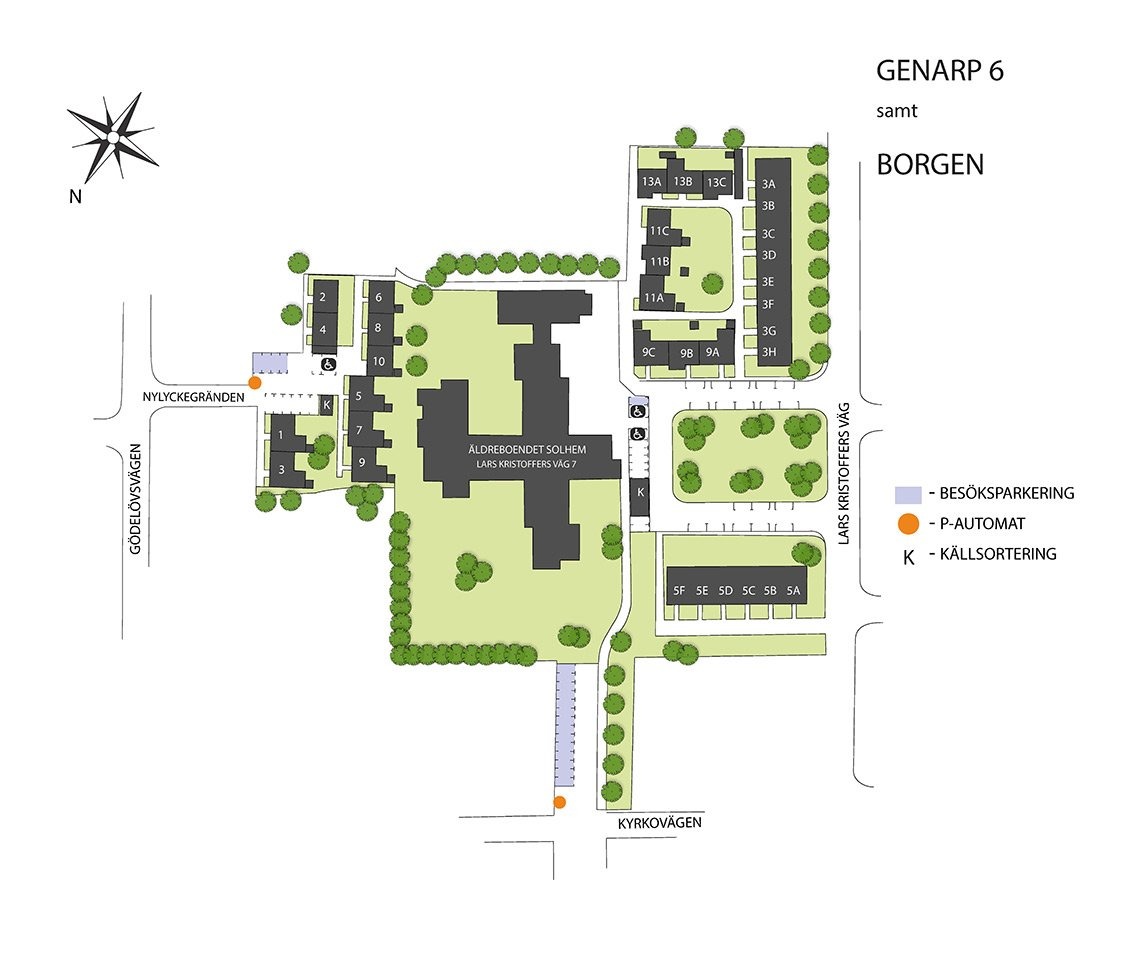 Karta över området