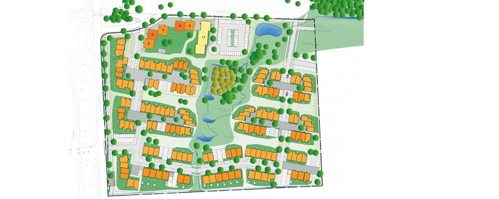 områdeskarta över nya kvarteret