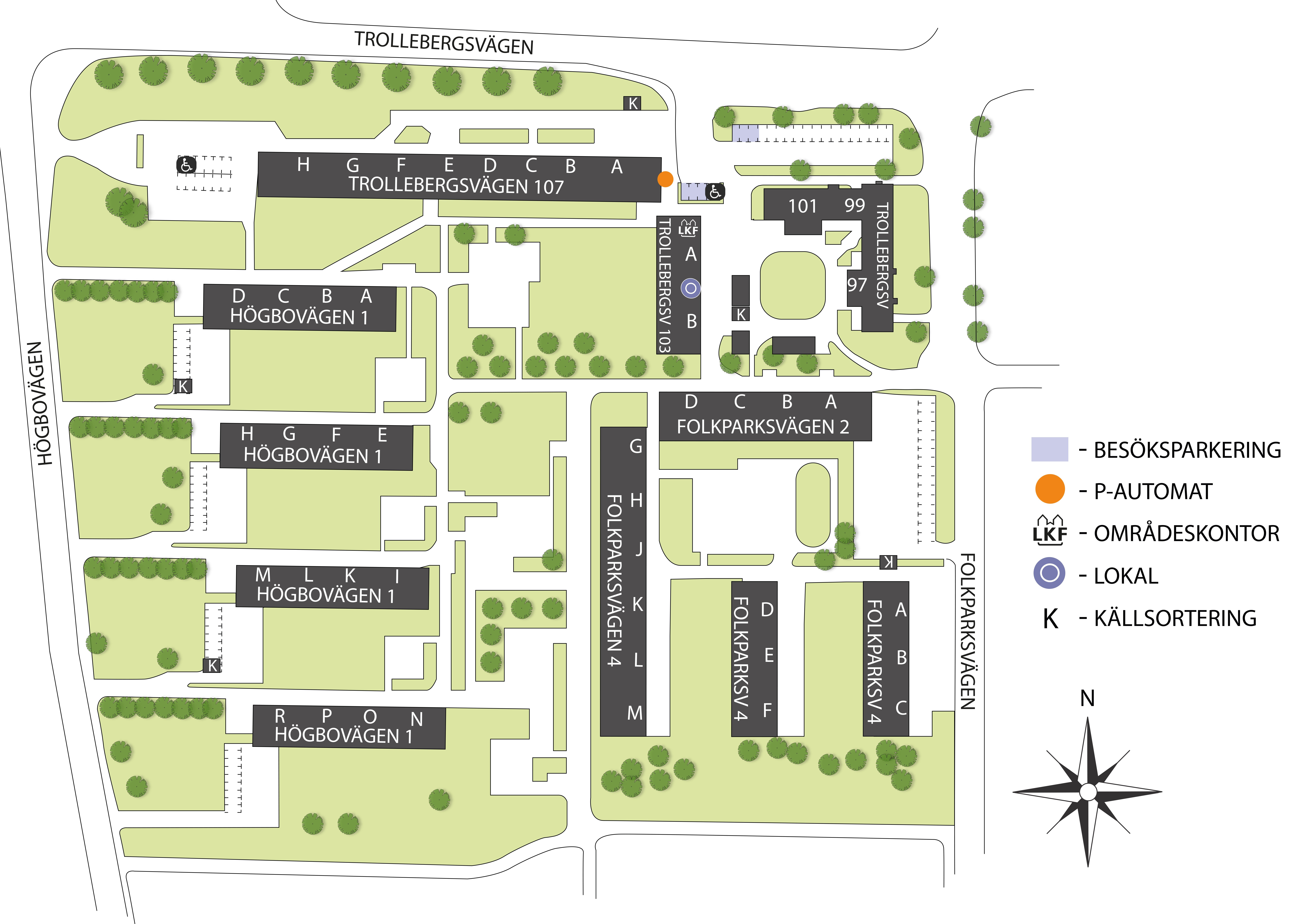 Karta över området