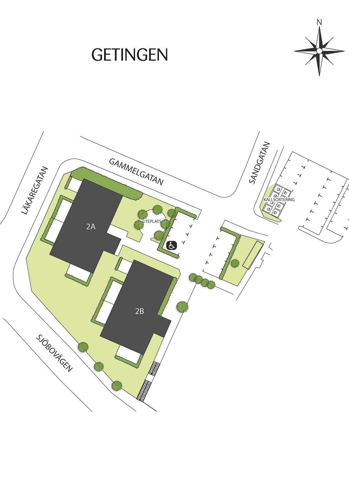 Karta över området