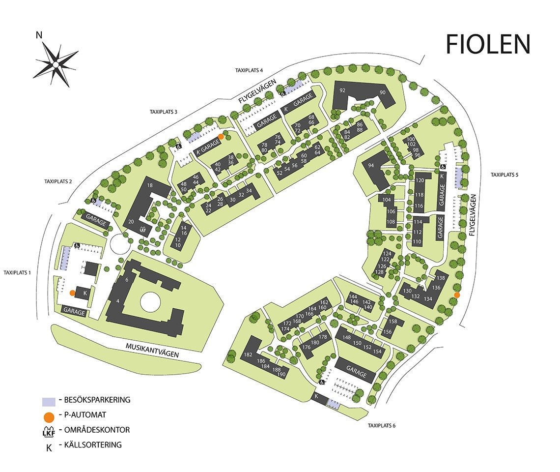 Karta över området