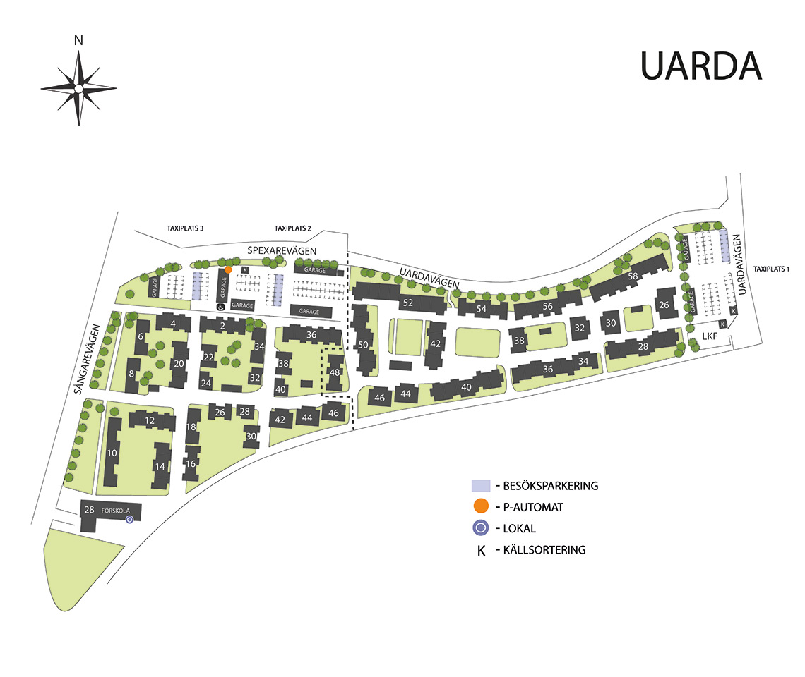 Områdeskarta Uarda