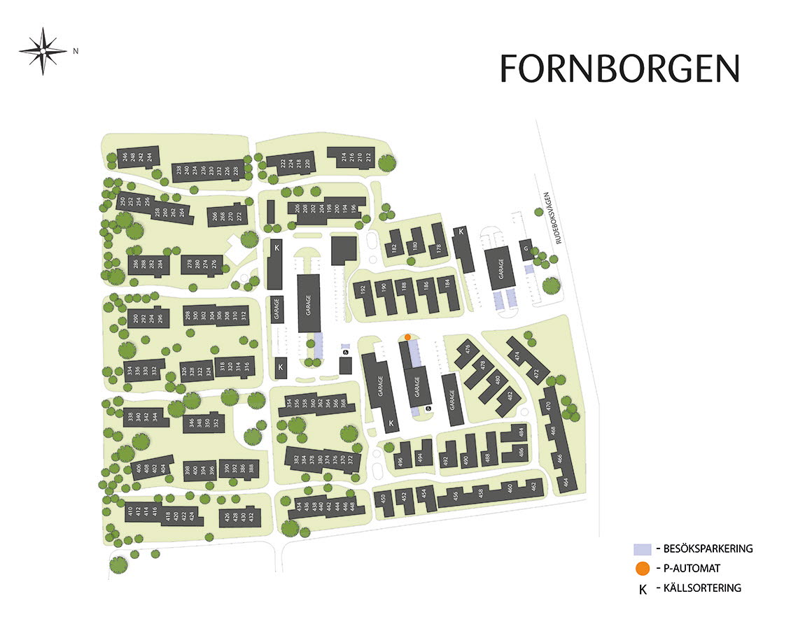 Områdeskarta Fornborgen