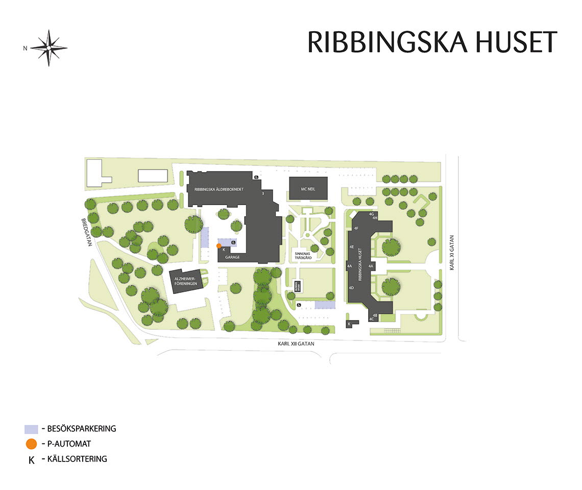 Områdeskarta RIbbingska huset