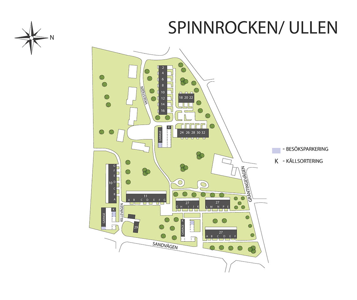Områdeskarta Spinnrocken/Ullen